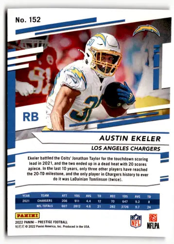 2022 Panini Prestige Xtra Points Diamond #152 Austin Ekeler NM-MT LA Ch ID:48383 - Football Card Single