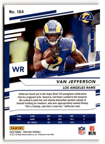 2022 Panini Prestige Xtra Points Red #164 Van Jefferson NM-MT 094/449 L ID:48359 - Football Card Single