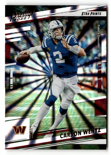 2022 Panini Prestige Xtra Points Sunburst #123 Carson Wentz NM-MT Colts ID:52153 - Football Card Single