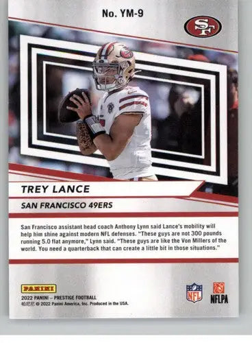2022 Panini Prestige Youth Movement #YM-9 Trey Lance NM-MT 49ers ID:52158 - Football Card Single