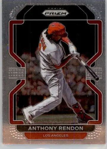 Original gloss Panini Prizm Anthony Rendon baseball card 2022 Angels ID 45491