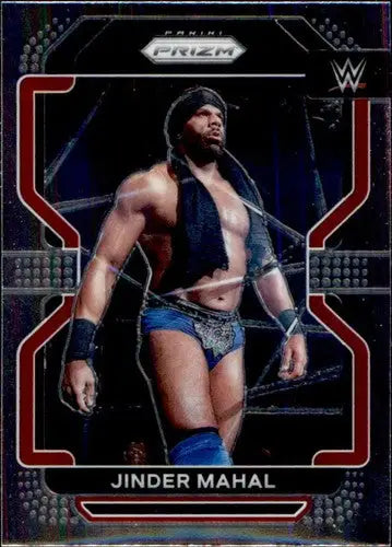 Original gloss Panini Prizm Jinder Mahal wrestling card from 2022 Panini Prizm series