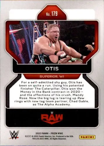 Otis Wrestling Card from 2022 Panini Prizm with Original Gloss and Simply Sandoval