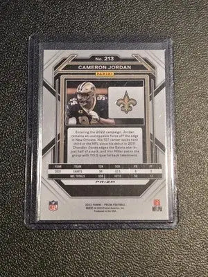 2022 Panini Prizm #213 Cameron Jordan - Football Card Single