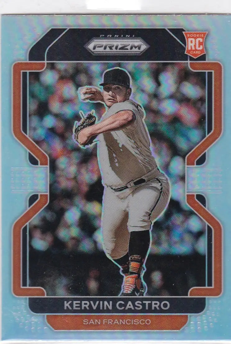 Kervin Castro RC Silver baseball card from the San Francisco Giants 2022 Panini Prizm