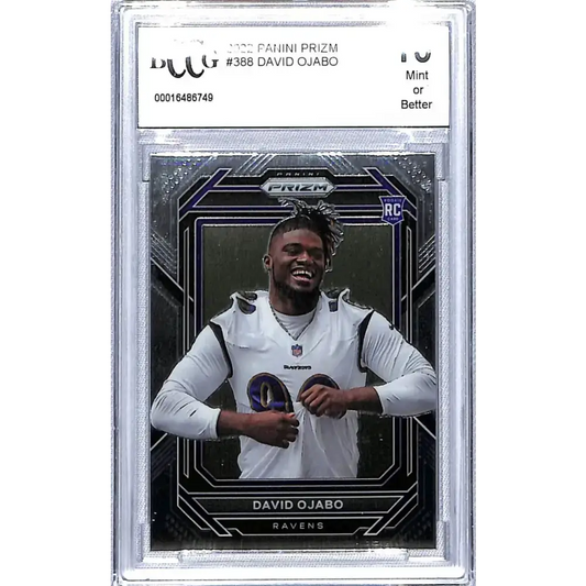 2022 Panini Prizm #388 David Ojabo BCCG 10 Mint or Better RC Rookie Baltimore Ravens Football Card - Football Card