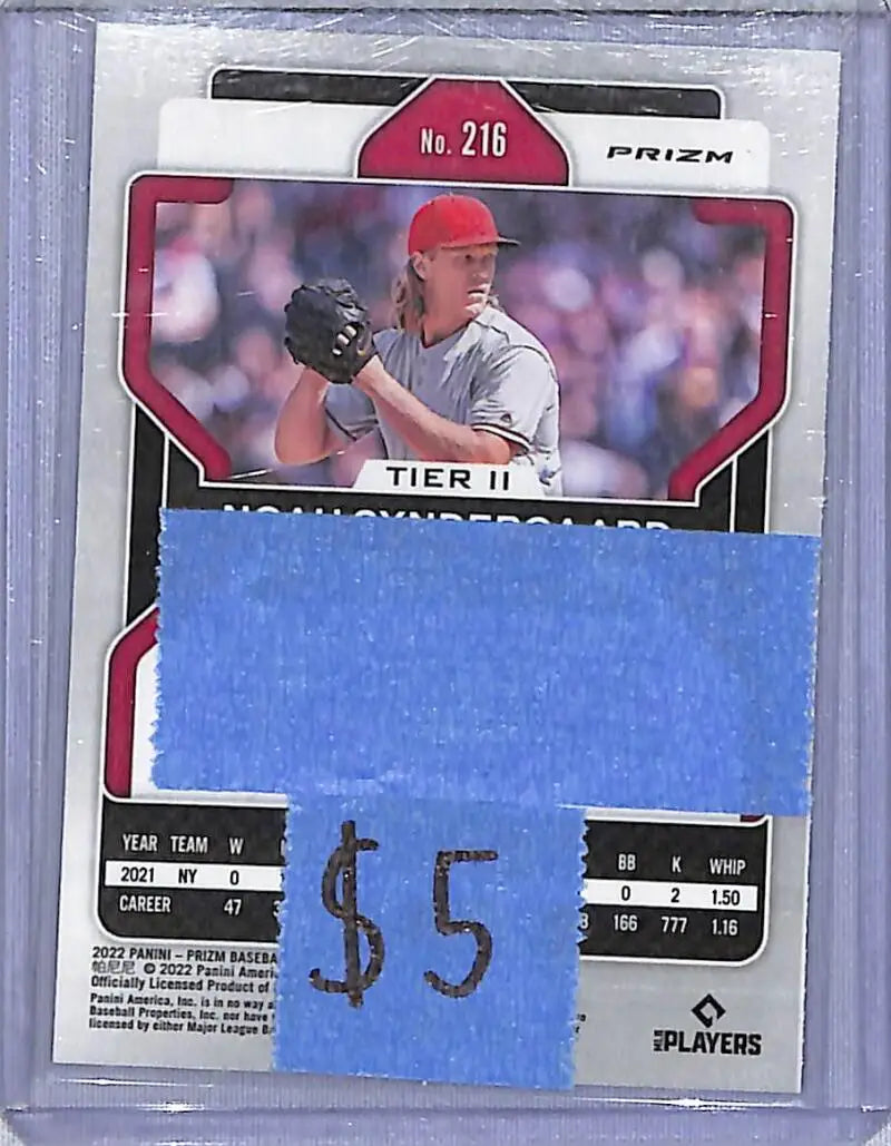 2022 Panini Prizm Blue #216 Noah Syndergaard NM-MT Los Angeles Angels - Baseball Card Single