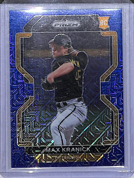 2022 Panini Prizm Blue Mojo #185 Max Kranick NM-MT RC Rookie 196/199 Pittsburgh Pirates