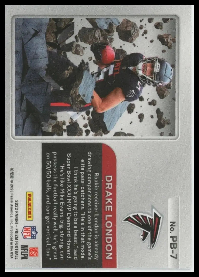 2022 Panini Prizm - Prizm Break Drake London #PB-7 (RC) - Football Card Single