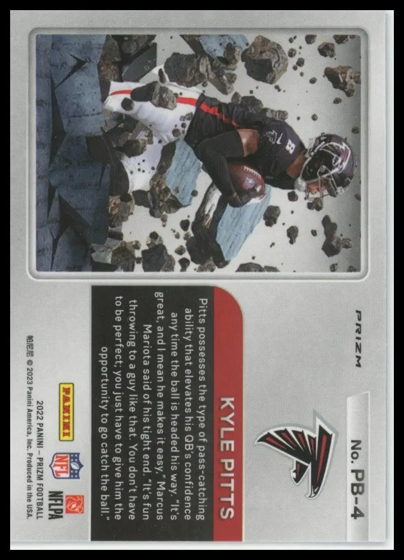 2022 Panini Prizm - Prizm Break Kyle Pitts #PB-4 Silver Prizm - Football Card Single