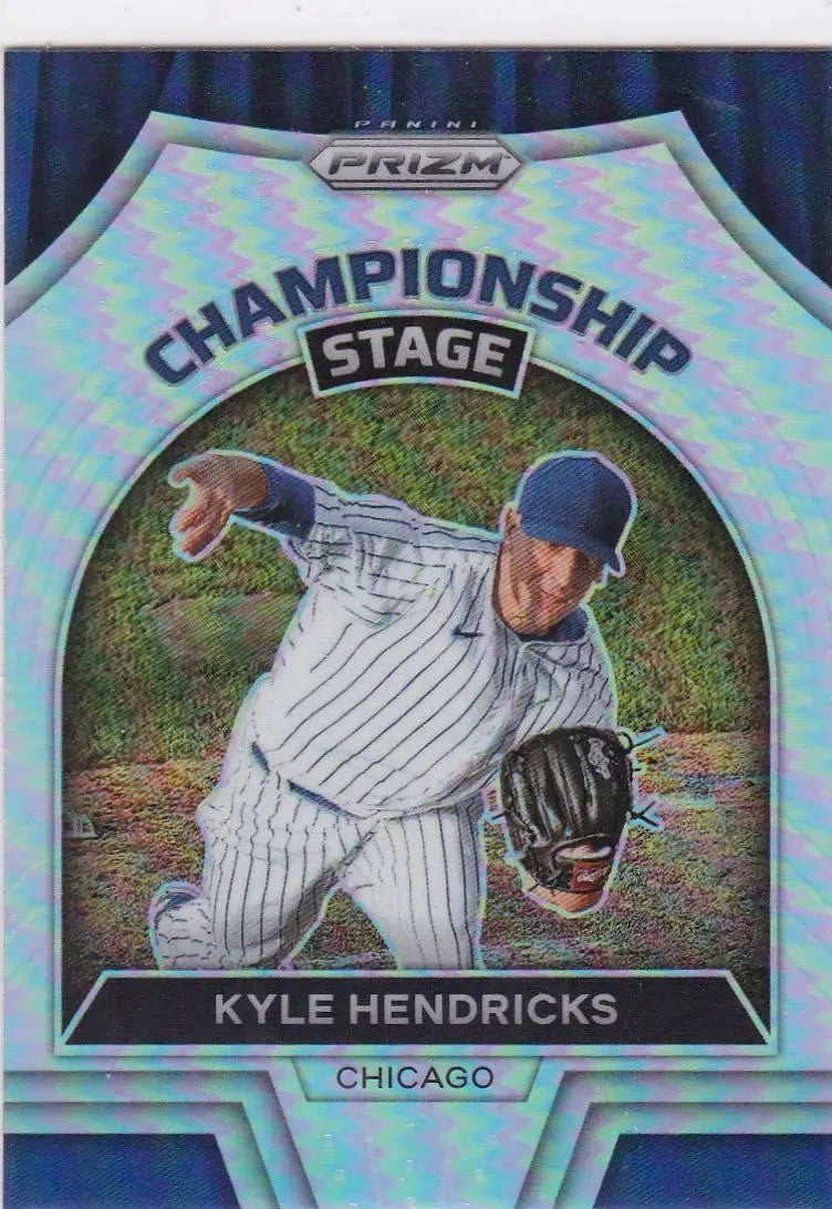 2022 Panini Prizm #CS-10 Kyle Hendricks Championship Stage Chicago Cubs