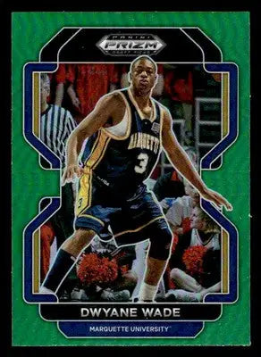 2022 Panini Prizm Draft Picks #16 Dwyane Wade Green Wave Prizm Marquette