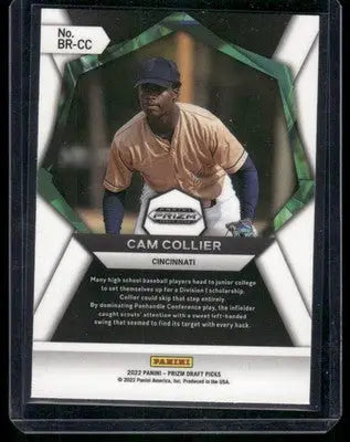 2022 Panini Prizm Draft Picks Brilliance Cam Collier #BR-CC Baseball - Baseball Card Single