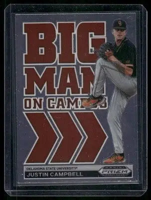 2022 Panini Prizm Draft Picks Justin Campbell #BMC-JC Baseball - Baseball Card Single