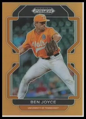 2022 Panini Prizm Draft Picks - Neon Orange Ben Joyce PDP89 /50 Volunteers NM - Baseball Card Single