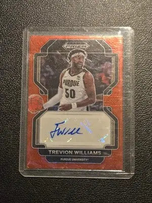 2022 Panini Prizm Draft Trevion Williams Draft Picks Autographs Choice Red #/88
