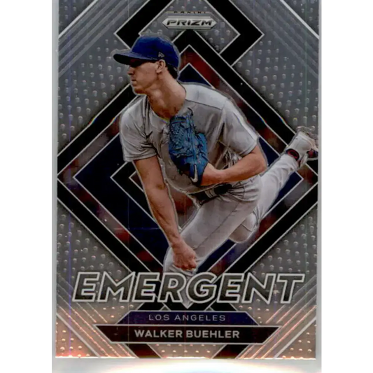 2022 Panini Prizm Emergent #15 Walker Buehler NM-MT Los Angeles Dodgers Baseball Card - Baseball Card Single