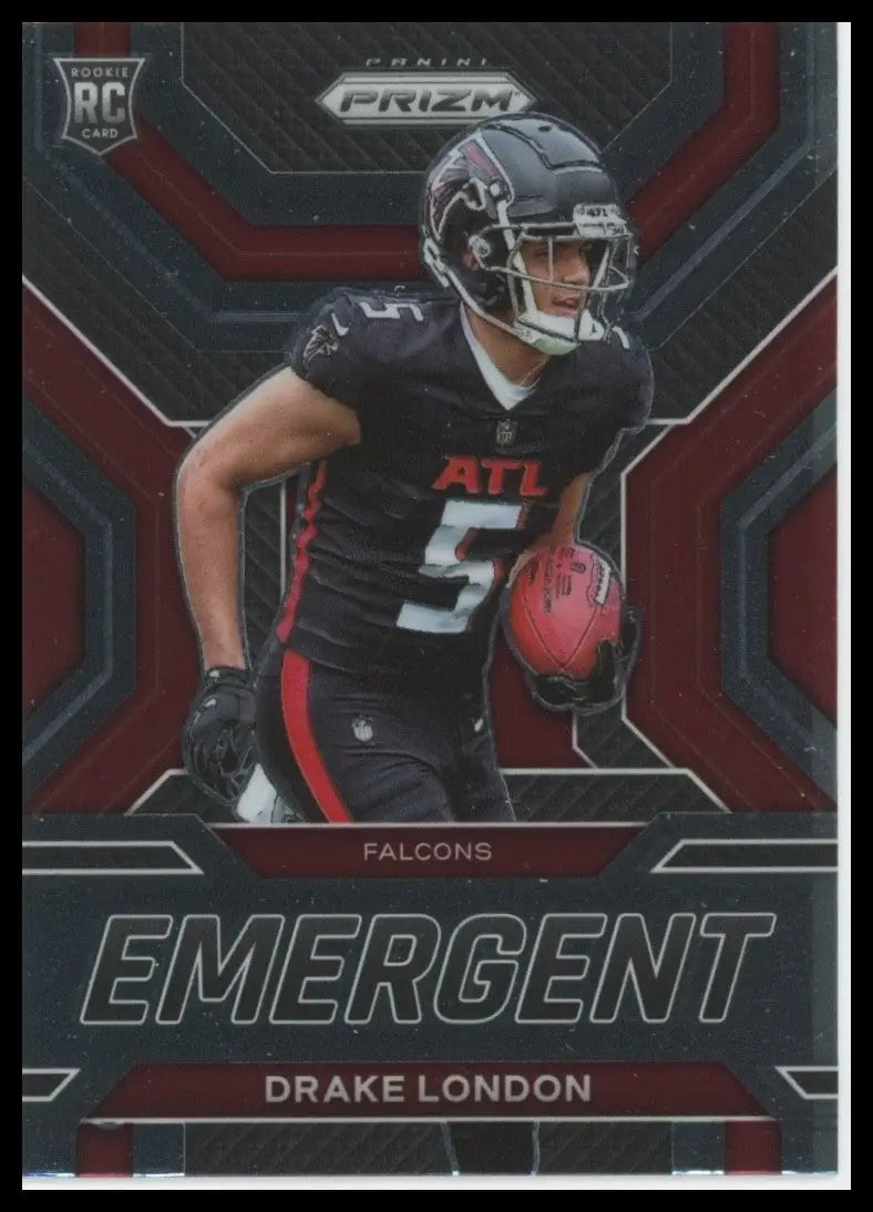 2022 Panini Prizm - Emergent Drake London #E-5 (RC) - Football Card Single