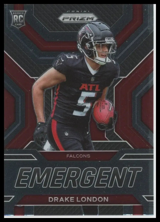 2022 Panini Prizm - Emergent Drake London #E-5 (RC) - Football Card Single