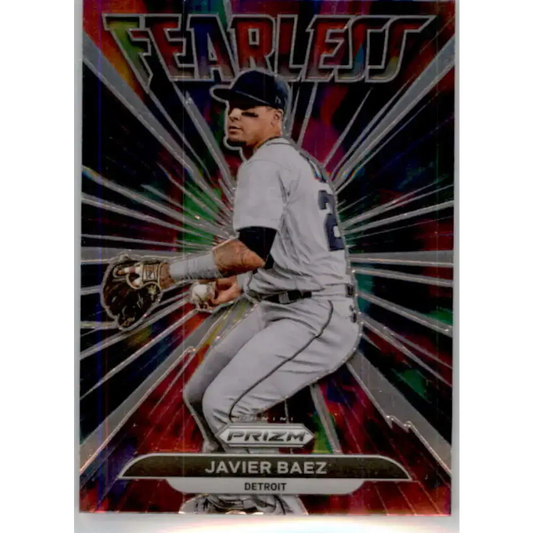 2022 Panini Prizm Fearless #3 Javier Baez NM-MT Detroit Tigers Baseball Card - Baseball Card Single