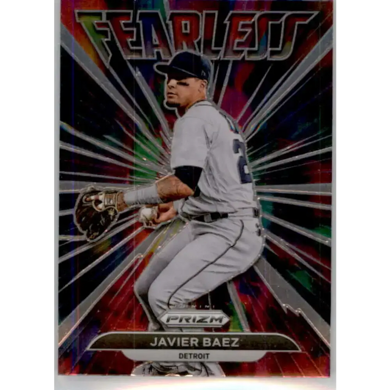 2022 Panini Prizm Fearless #3 Javier Baez NM-MT Detroit Tigers Baseball Card - Baseball Card Single