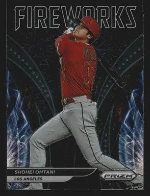 2022 Panini Prizm Fireworks Shohei Ohtani #F-3 Insert Los Angeles Angels - Baseball Card Single
