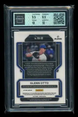 2022 Panini Prizm Glenn Otto #RA-GO Silver Autograph RC Baseball Arena Club 10
