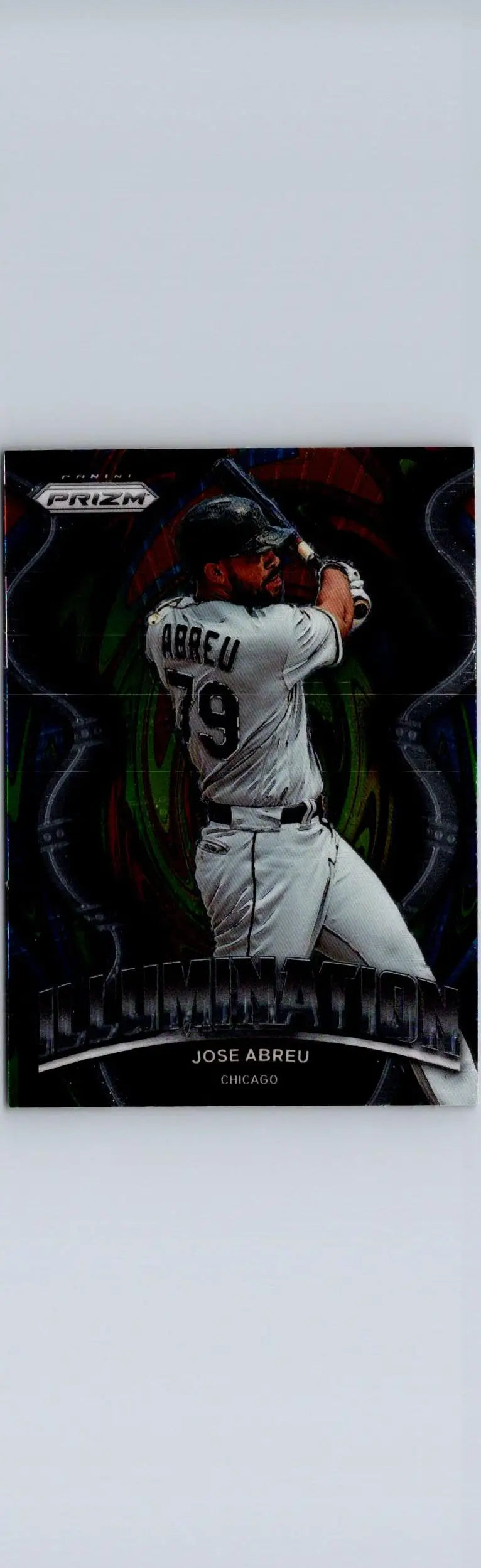 Baseball trading card of Jose Abreu Illumination from 2022 Panini Prizm