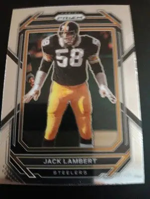 2022 Panini Prizm - Jack Lambert #253. Pittsburgh Steelers. NRMT+ - Football Card Single