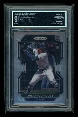 2022 Panini Prizm Julio Rodriguez #40 RC Baseball Arena Club 9 - Baseball Card Single