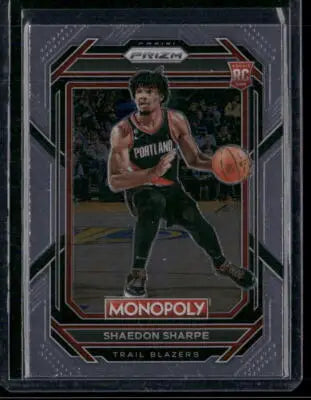 2022 Panini Prizm Monopoly Shaedon Sharpe #74 RC Basketball - Basketball Card Single