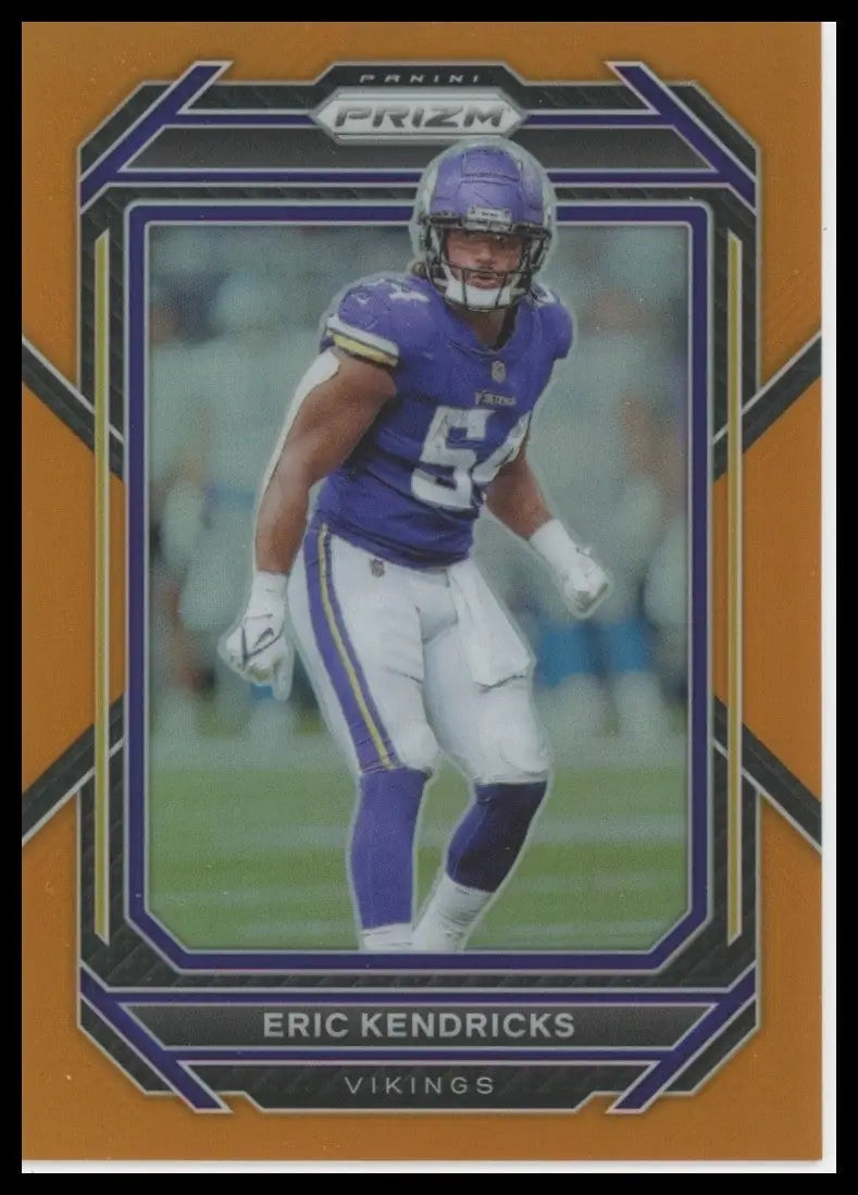 2022 Panini Prizm Orange /249 Eric Kendricks #193 Minnesota Vikings Football