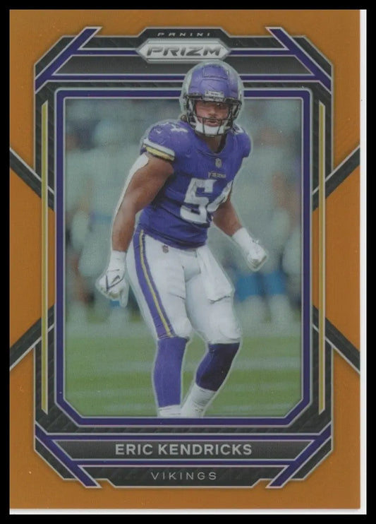 2022 Panini Prizm Orange /249 Eric Kendricks #193 Minnesota Vikings Football - Football Card Single