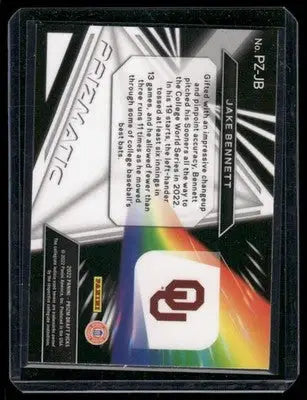 2022 Panini Prizm Prizmatic Jake Bennett #PZ-JB Baseball - Baseball Card Single