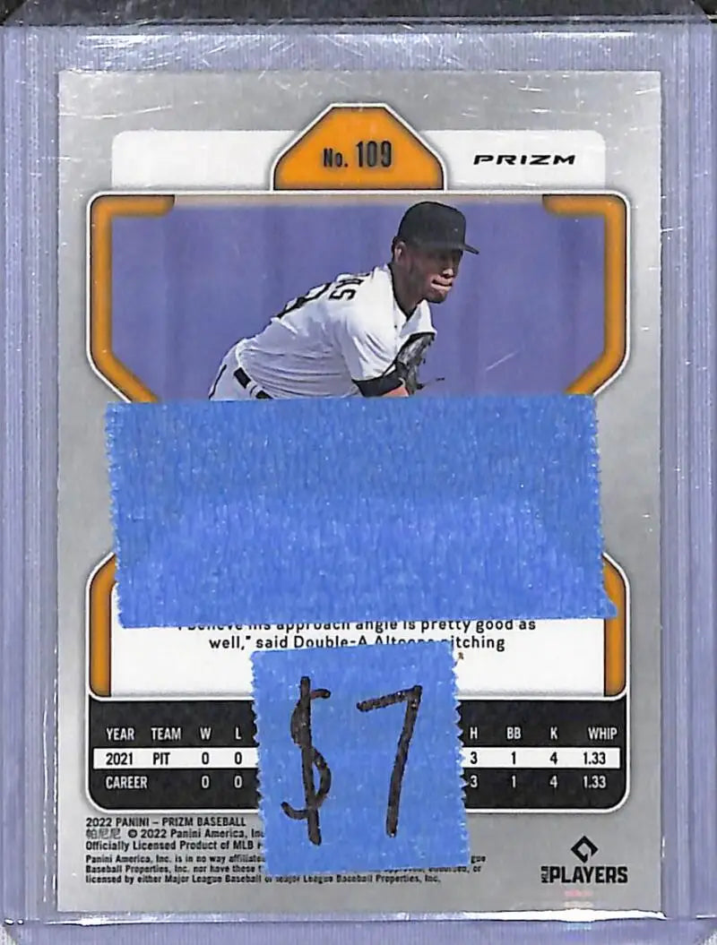 2022 Panini Prizm Red #109 Roansy Contreras NM-MT RC Rookie Pittsburgh Pirates - Baseball Card Single
