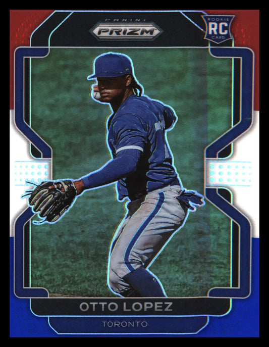 2022 Panini Prizm Red/White/Blue Prizm #36 Otto Lopez Rookie Rookie - Baseball Card Single