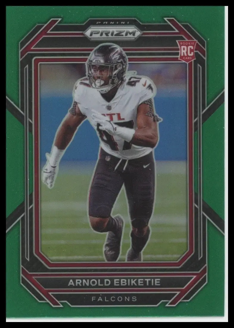 2022 Panini Prizm - Rookies Arnold Ebiketie #384 Green Prizm (RC) - Football Card Single