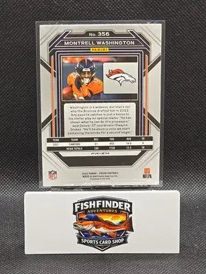 2022 Panini Prizm - Rookies Montrell Washington #356 Silver Prizm (RC) - Football Card Single