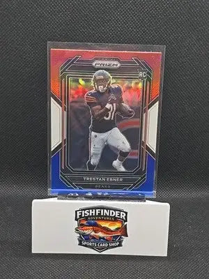 2022 Panini Prizm - Rookies Trestan Ebner #351 Red White & Blue Prizm (RC) - Football Card Single