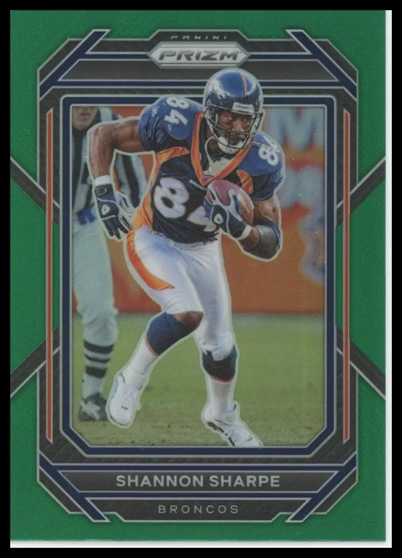 2022 Panini Prizm - Shannon Sharpe #94 Green Prizm - Football Card Single