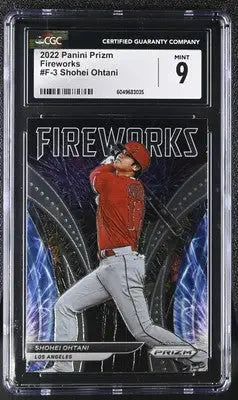 2022 Panini Prizm Shohei Ohtani #F-3 Fireworks Baseball CGC 9