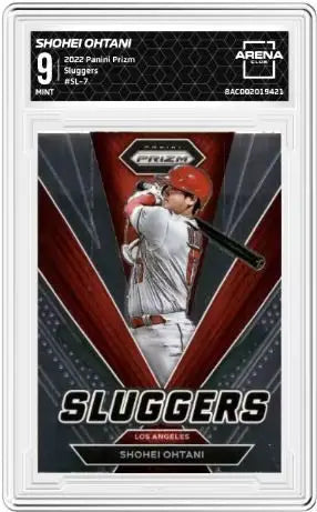 2022 Panini Prizm Shohei Ohtani #SL-7 Sluggers Baseball AC 9 - Baseball Card Single
