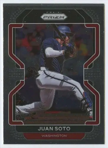 2022 Panini Prizm Tier II Juan Soto baseball card Nationals NM-MT ID 45493