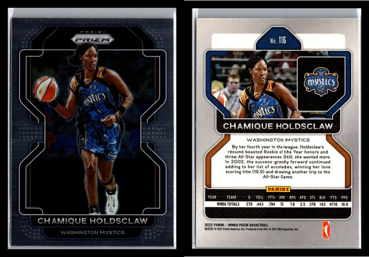 2022 Panini Prizm WNBA #116 Silver Prizm Washington Mystics - Basketball Card Single