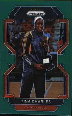 2022 Panini Prizm WNBA Green #200 Tina Charles - Basketball Card Single
