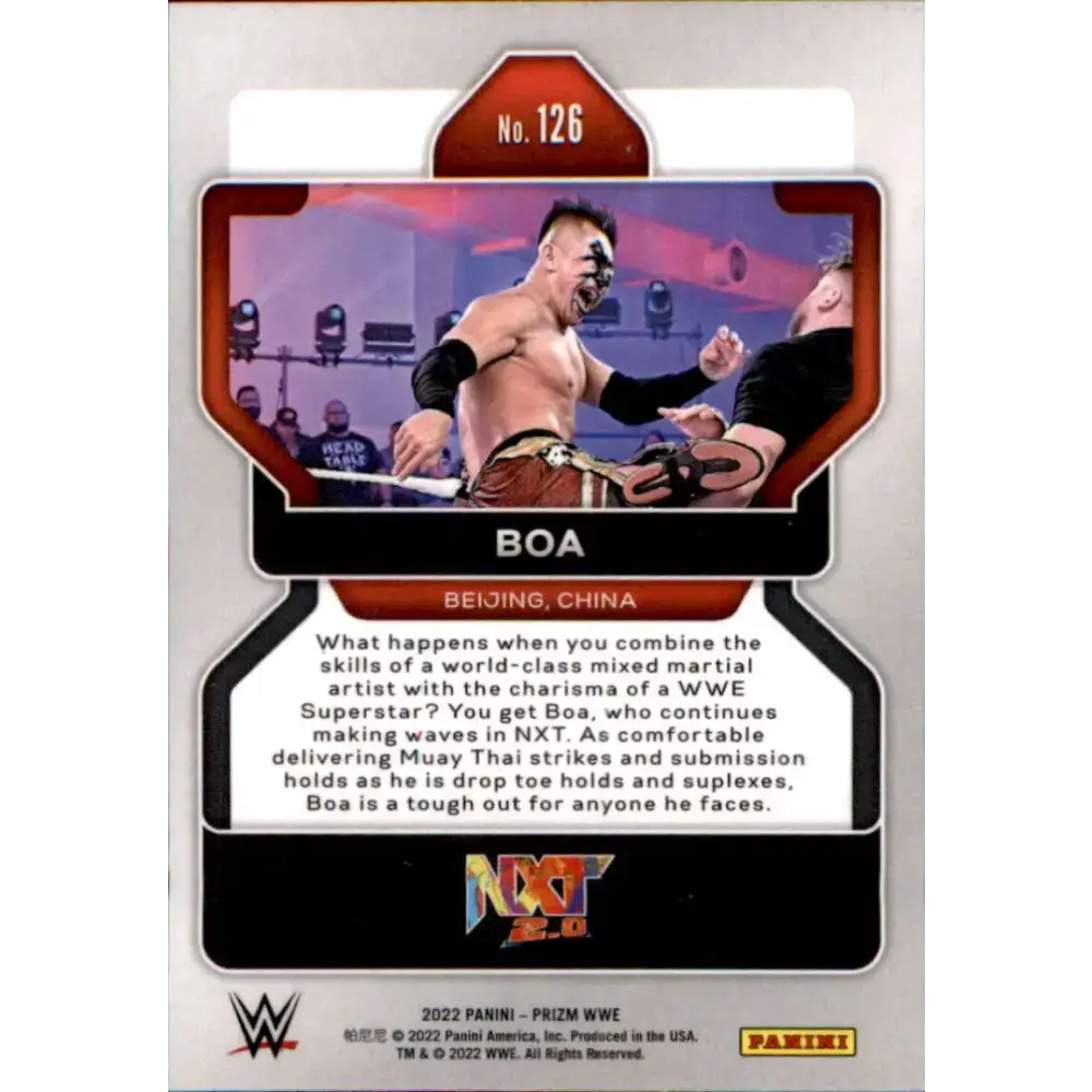2022 Panini Prizm WWE # 126 Boa NXT 2.0 - Non-Sports Card Single