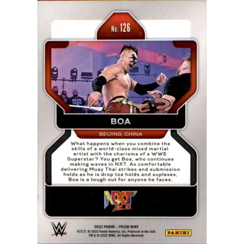 2022 Panini Prizm WWE # 126 Boa NXT 2.0 - Non-Sports Card Single