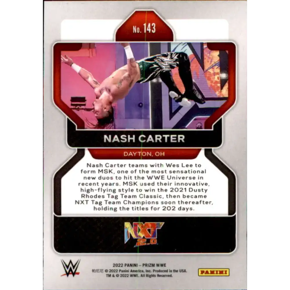 2022 Panini Prizm WWE # 143 Nash Carter NXT 2.0 - Other