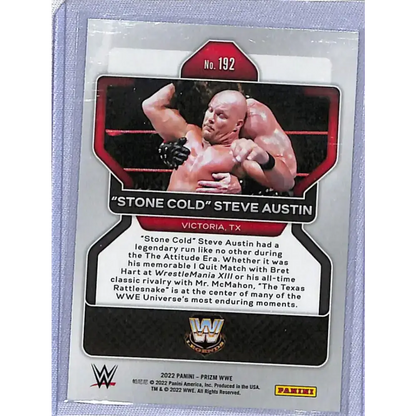 2022 Panini Prizm WWE #192 ’Stone Cold’ Steve Austin NM-MT