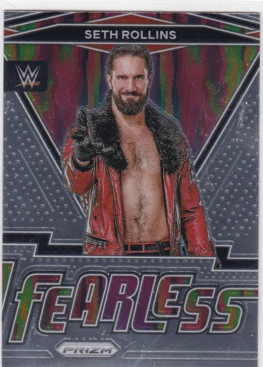 2022 Panini Prizm WWE #24 Seth Rollins Fearless - Wrestling Card Single